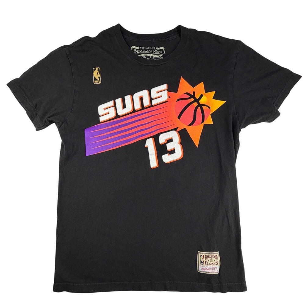 Mitchell & Ness Phoenix Suns Steve Nash 13 Black T-Shirt Mens Medium NBA